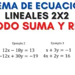 Aprende a resolver ecuaciones 2x2 utilizando el método de suma y resta